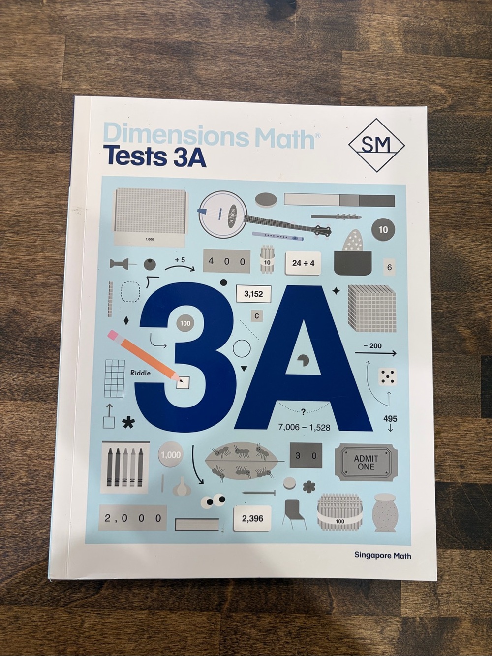 Dimensions Math Tests 3A Singapore Math Educational Book